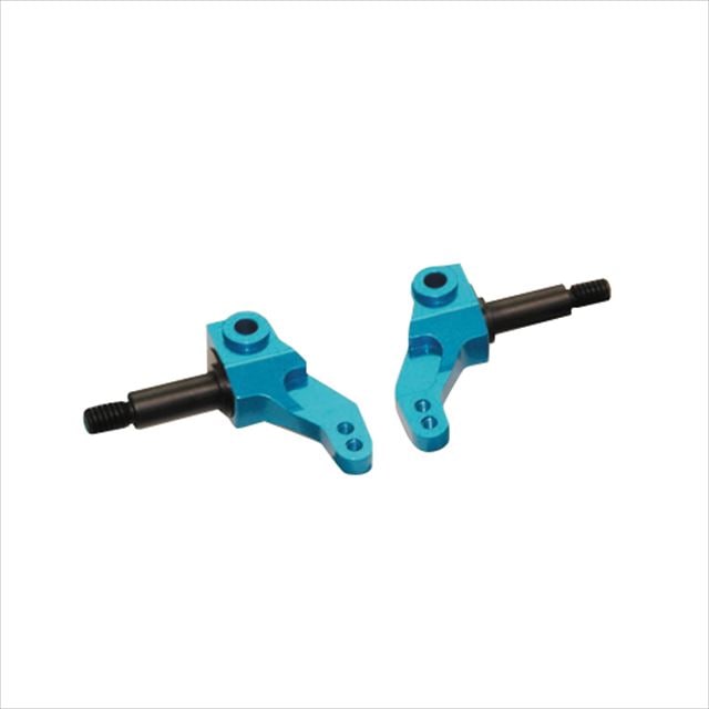 アルミナックルセット タミヤF103用 可変トレール ブルー Aluminum knuckle set (for TAMIYA F103) changeable trail blue