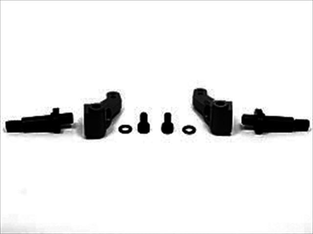 アルミナックルセット タミヤF103用 可変トレール ブラック Aluminum knuckle set (for TAMIYA F103) changeable trail black