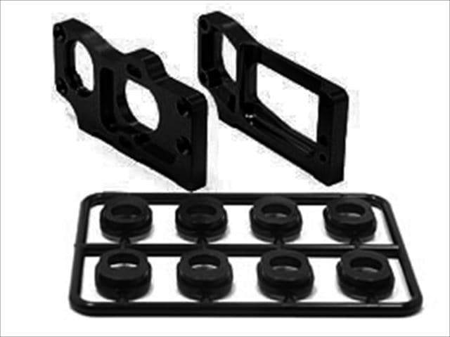 Adjustable Ride Height Motor Mount (for Tamiya F103RM) Black