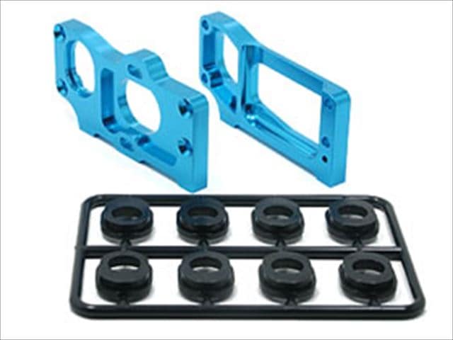 車高調整式モーターマウント タミヤF103RM用 ブルー Height adjustment type motor mount (for TAMIYA F103RM) blue