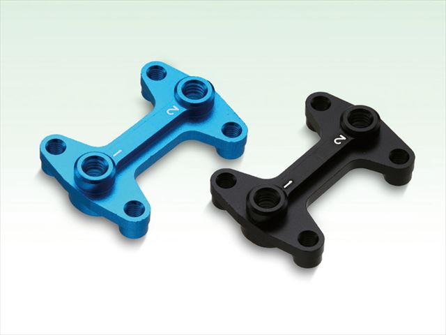 アルミキャンバーブロック タミヤF104用 ブルー Aluminum camber block (for TAMIYA F104) blue