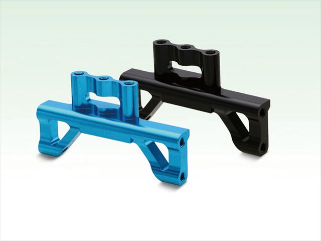 アルミモーターマウントブロック前側 タミヤF104用 ブラック Aluminum motor mount block front (for TAMIYA F104) black