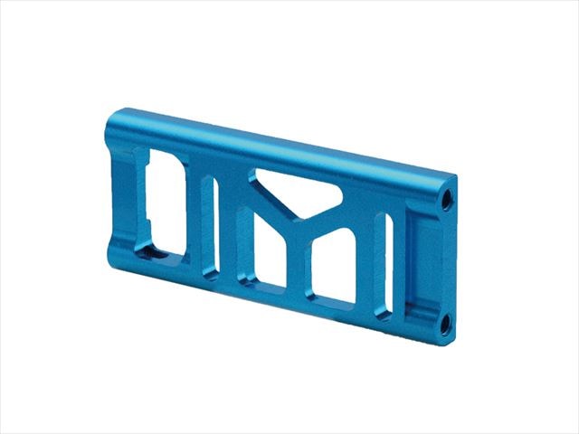 Aluminum Motor Mount Rear of Block (for Tamiya F104) Blue
