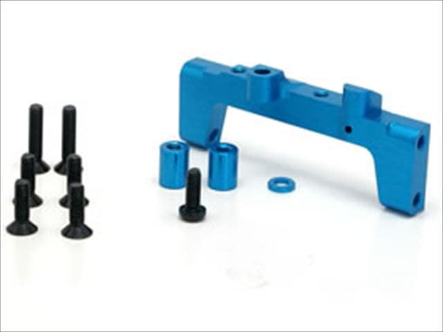 アルミモーターマウントブロック前側(ブラック)タミヤF103,104X-1用 Aluminum motor mount block front (black) TAMIYA F103,104X-1
