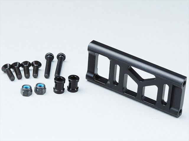 Aluminum Motor Mount Rear of Block (Black) (for Tamiya F103,104X-1)