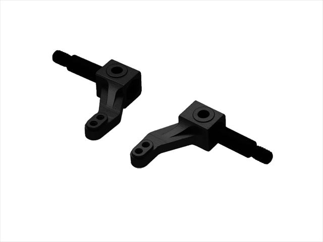 アルミナックル タミヤF104用 ブラック Aluminum knuckle (for TAMIYA F104) black
