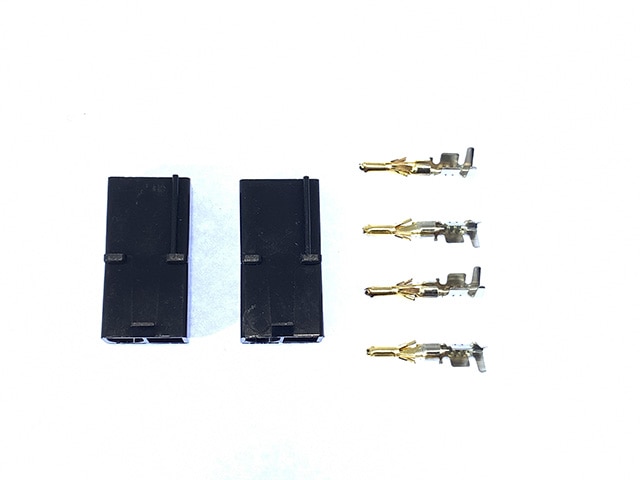 7.2Vタミヤ黒コネクター メス2個入 7.2V TAMIYA black connector (two Female pcs.)
