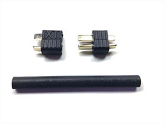 T Type 2P Connector (1 Pair / Male ・ Female Each 1 pcs.) Black
