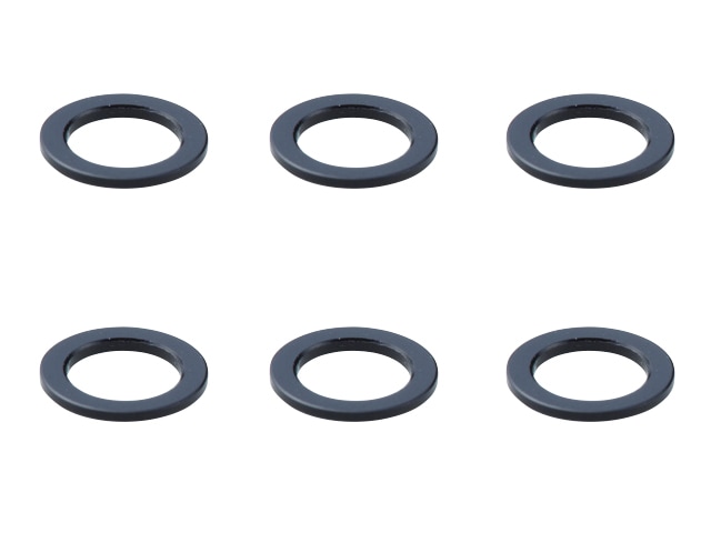 M4 Aluminum Collar φ6×4×0.5t (Black)6 pcs.