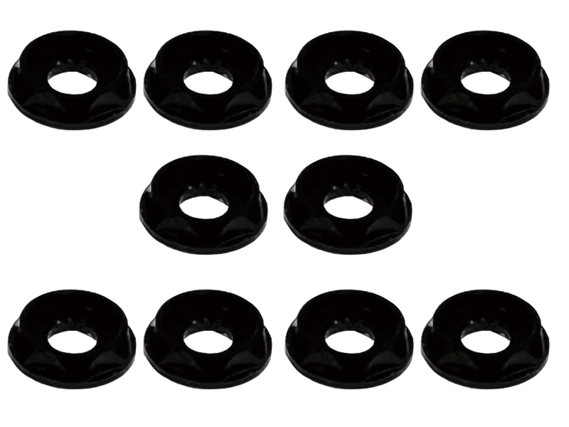 Aluminum Washer (for M3 CAP Screw)(Black) 10pcs Aluminum M3