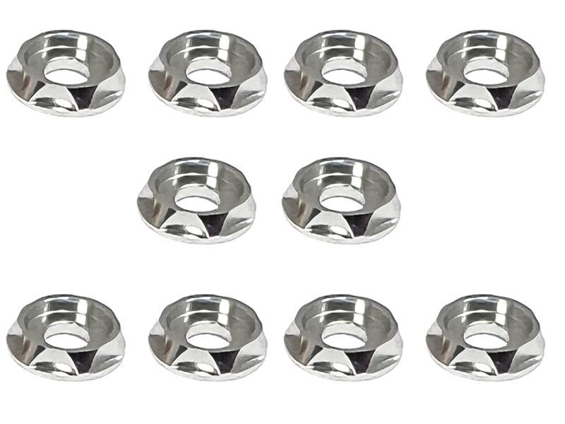 Aluminum Washer (for M3 CAP Screw)(Silver) 10pcs Aluminum M3