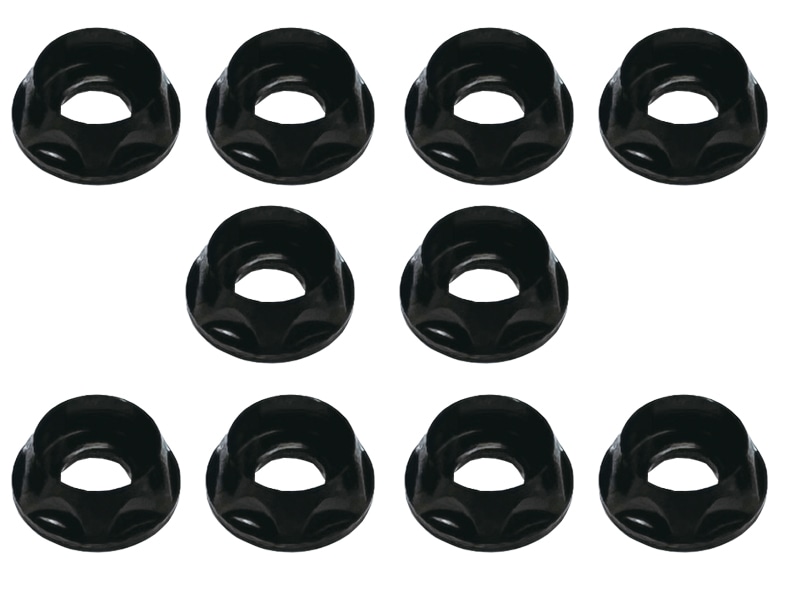 M4 CAPビス用アルミワッシャー(ブラック) 10pcs Aluminum M4 dish washer for cap screw(black) 10 pcs.