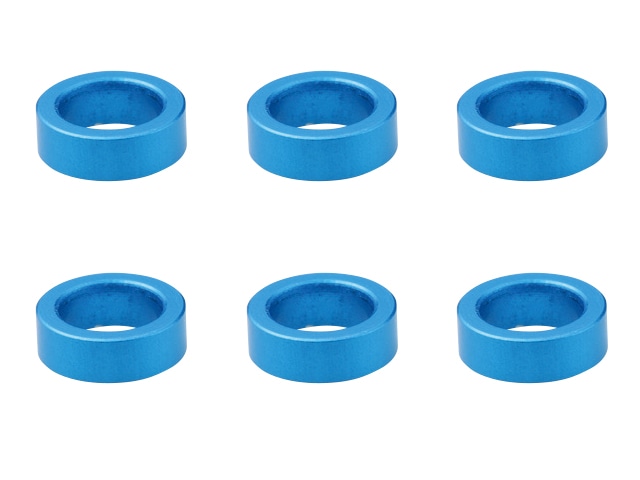 M4 Aluminum Collar φ6×4×2.0t (Light Blue)6 pcs.