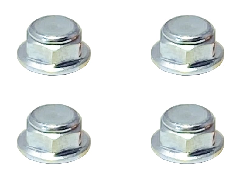 アルミフランジナイロンナット M2 （シルバー) 4pcs