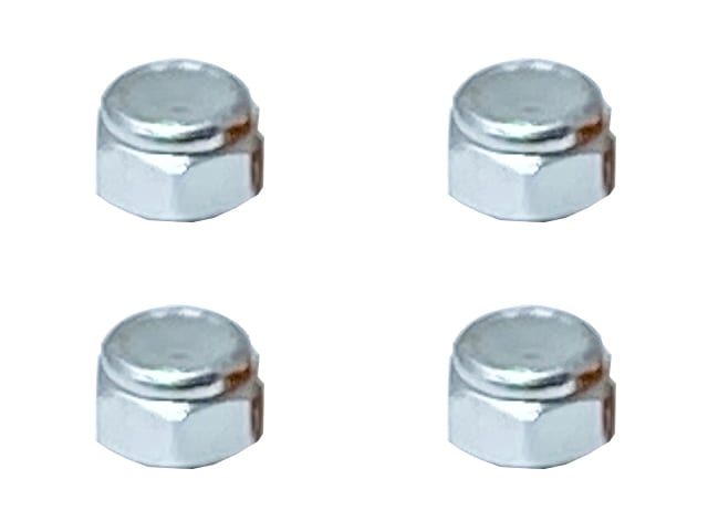 Aluminum Nylon-Insert Nut M2 (Silver) 4pcs