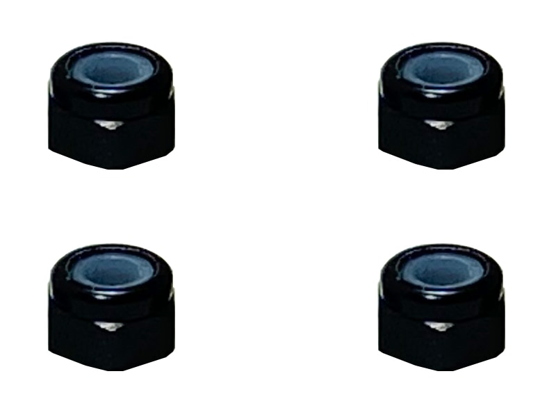 アルミナイロンナット M3 （ブラック) 4pcs