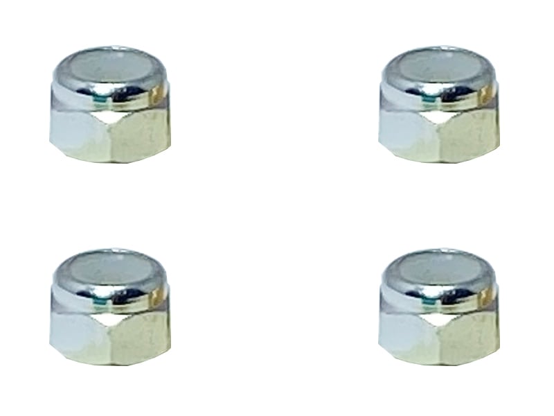 アルミナイロンナット M3 （シルバー) 4pcs