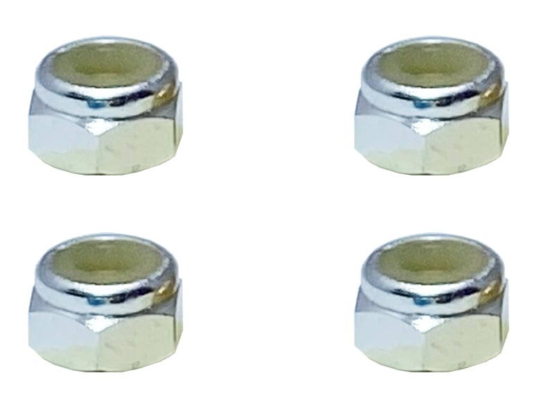Aluminum Nylon-Insert Nut M4 (Silver)