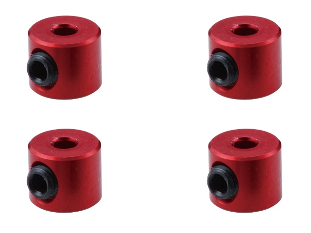 Aluminum Linkage Stopper Red 4pcs