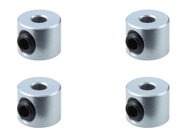 Aluminum Linkage Stopper Silver 4pcs