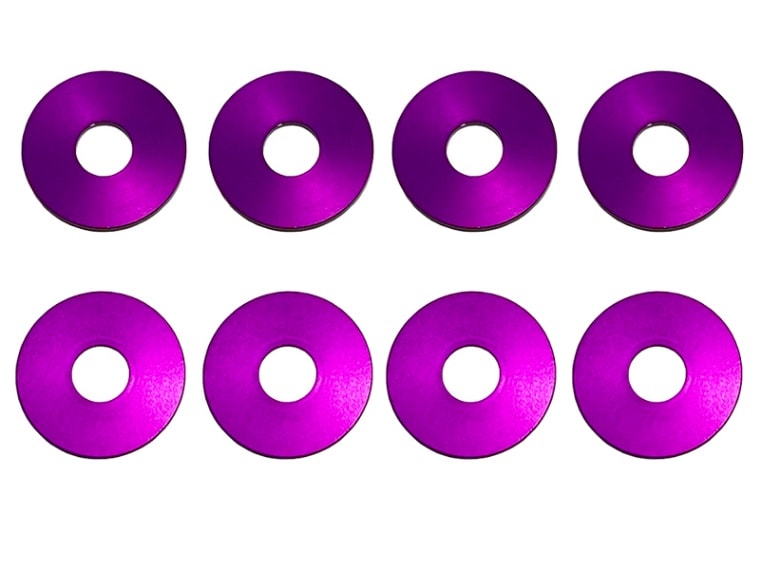 Aluminum Wheel Spacer Purple