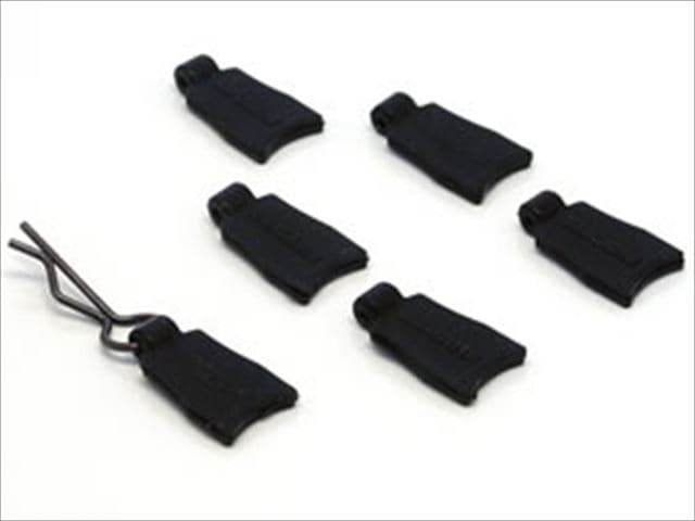 Rubber Tabs for Body Clips, 6 pcs.