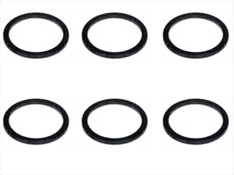 Inch Aluminum Collar φ7.9×6.4×0.5t (6 pcs.) Black Collar 0.5t of adjustment of width of Rear car (6 pcs.) black for 1/12 racing
