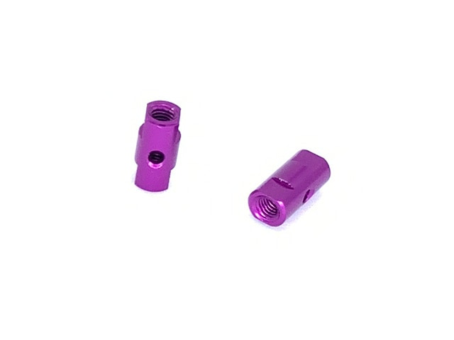 Aluminum Post Set 10.5L(Purple)0.5t With Collar 2 pcs.