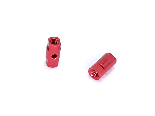 Aluminum Post Set 10.5L(Red)0.5t With Collar 2 pcs.