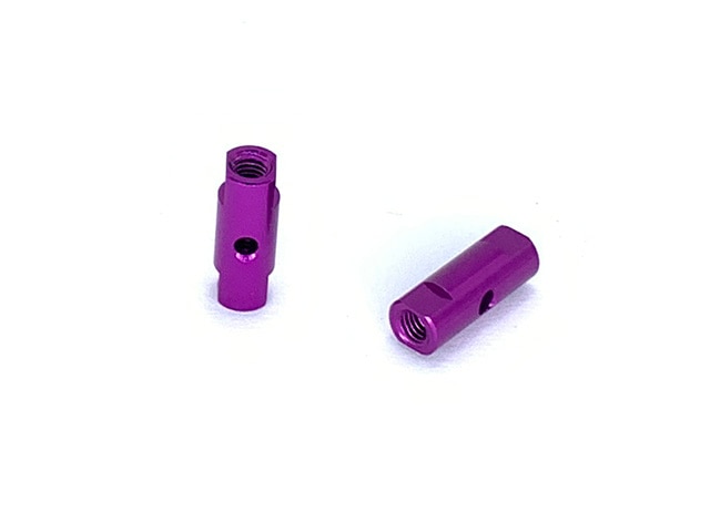 Aluminum Post Set 13.5L(Purple)0.5t With Collar 2 pcs.