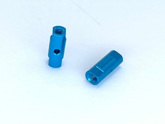 Aluminum Post Set 13.5L(Light Blue)0.5t With Collar 2 pcs.