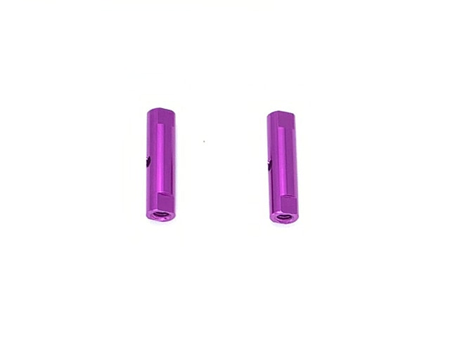 Aluminum Post Set 19L(Purple)0.5t With Collar 2 pcs.