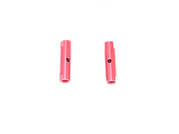 Aluminum Post Set 19L(Red)0.5t With Collar 2 pcs.
