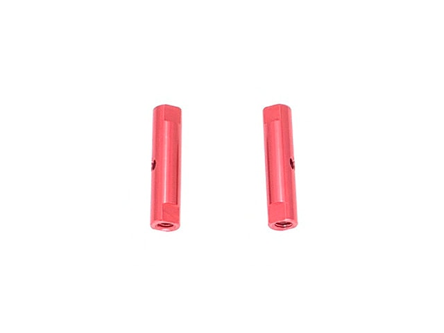 Aluminum Post Set 21L(Red)0.5t With Collar 2 pcs.