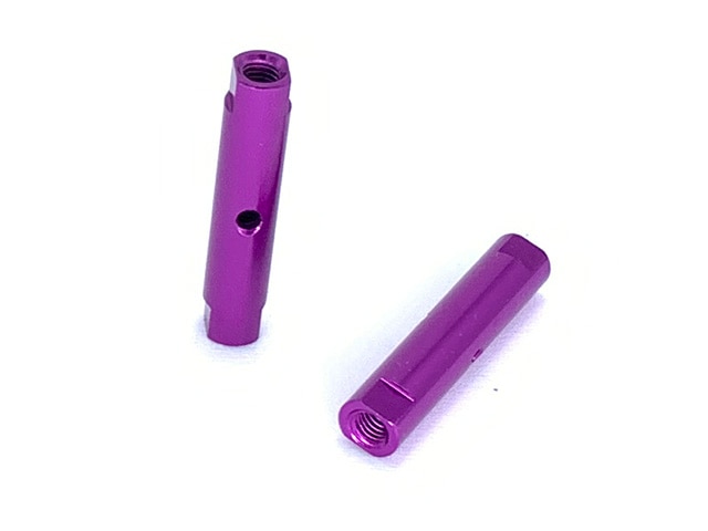 Aluminum Post Set 25L(Purple)0.5t With Collar 2 pcs.