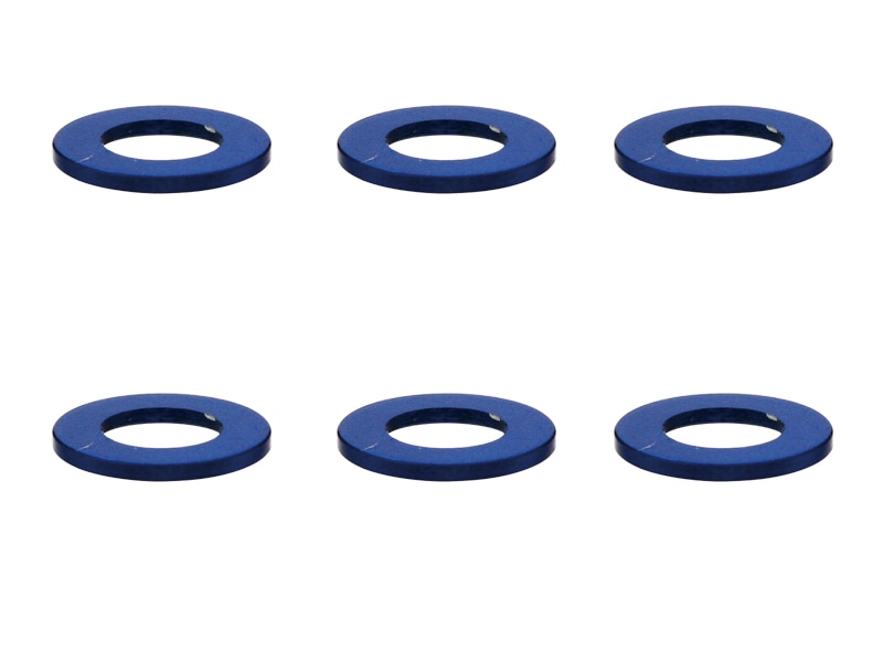 M3 Aluminum Collar φ5.5×3×0.5t (Dark Blue)6 pcs. Aluminum M3 washer