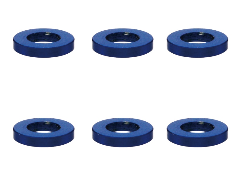 M3 Aluminum Collar φ5.5×3×1.0t (Dark Blue)6 pcs. Aluminum M3 washer