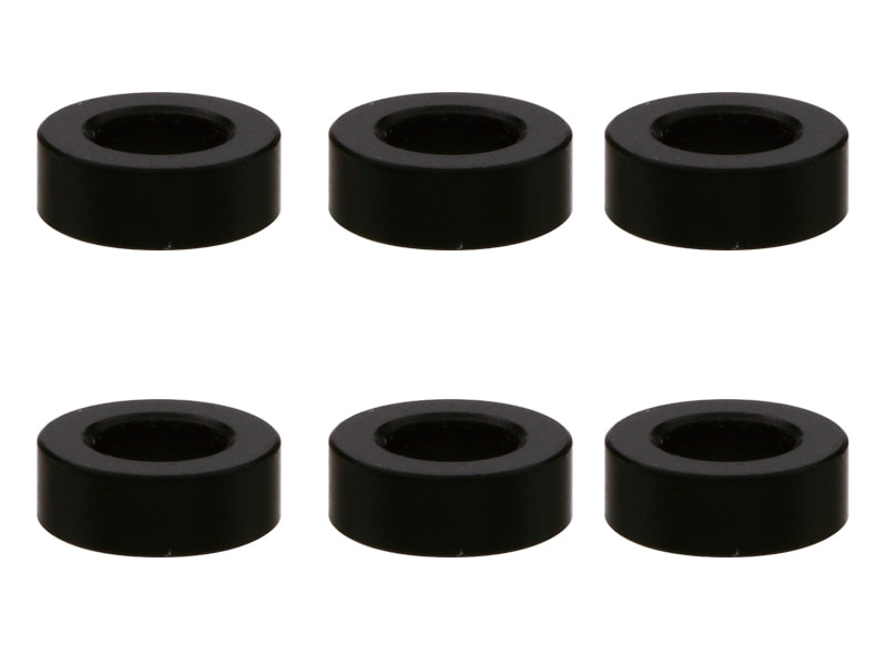 M3アルミカラー φ5.5×3×2.0t (ブラック)6個入リ Aluminum M3 washer 2.0t (black)