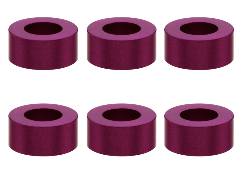 M3 Aluminum Collar φ5.5×3×2.5t (Purple)6 pcs.