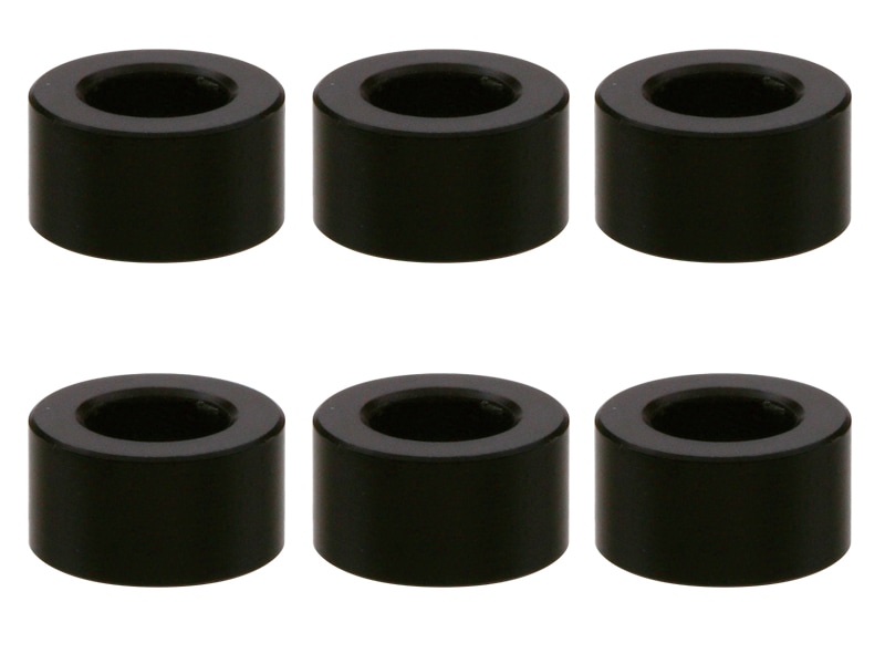 M3アルミカラー φ5.5×3×3.0t (ブラック)6個入リ Aluminum M3 washer 3.0t black