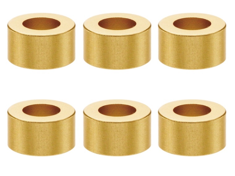 M3 Aluminum Collar φ5.5×3×3.0t (Gold)6 pcs. Aluminum M3 Collar 3.0t (gold)6 pcs.