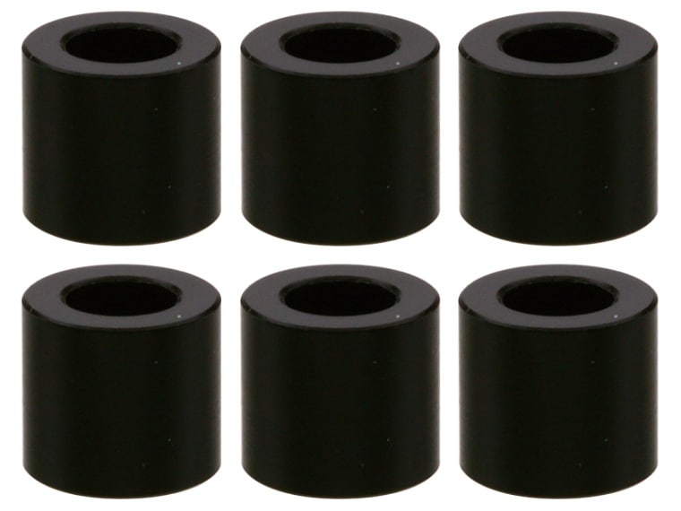 M3 Aluminum Collar φ5.5×3×5.0t (Black)6 pcs. Aluminum M3 Collar 5.0t (black)6 pcs.