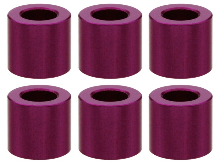 M3 Aluminum Collar φ5.5×3×5.0t (Purple)6 pcs. Aluminum M3 Collar 5.0t (purple)6 pcs.
