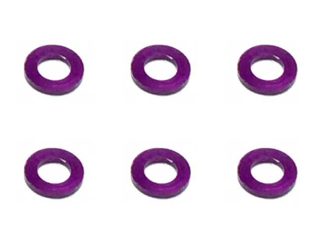M3 Aluminum Collar φ5.5×3×0.75t (Purple)6 pcs. Aluminum M3 Collar 0.75t (purple)6 pcs.