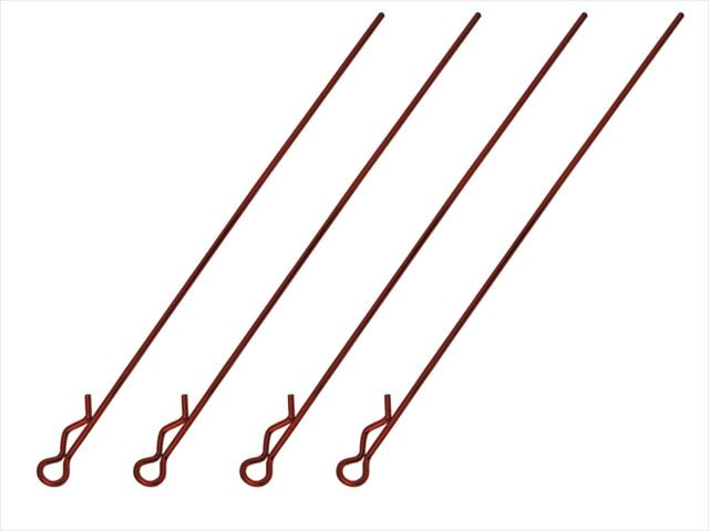 Long Body Clip L95mm 4 pcs. Red