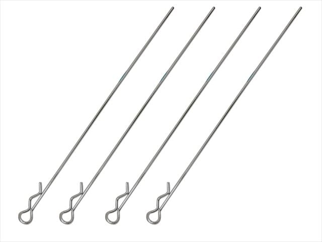 Long Body Clip L95mm 4 pcs. Silver