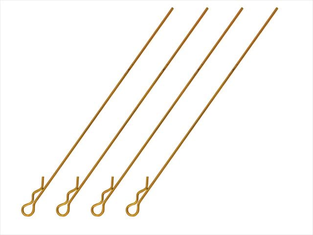ボディフックピンロングL110mm 頭小 4本入り ゴールド Body Hook Pin Long L110 mm (small head) 4 pcs. gold