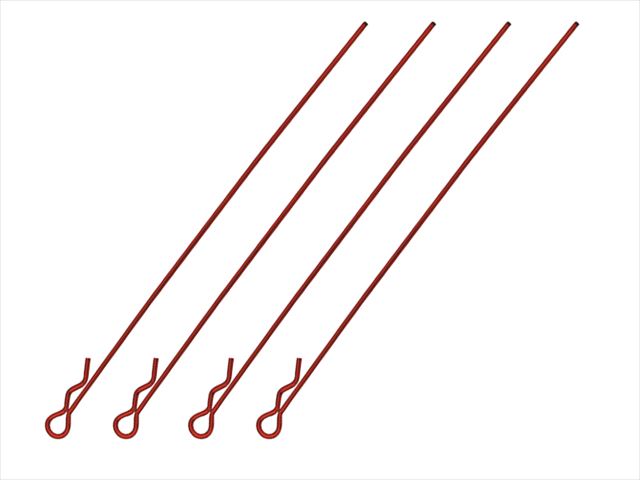 Long Body Clip L110mm(Small Head)4 pcs. Red