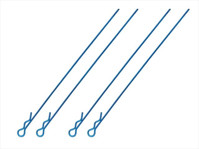 Long Body Clip L110mm(Small Head)4 pcs. Tamiya Blue