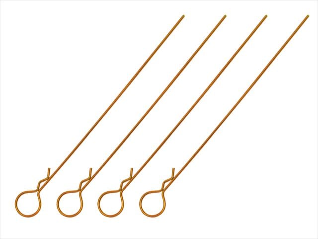 Long Body Clip L110mm(Large Head)4 pcs. Gold